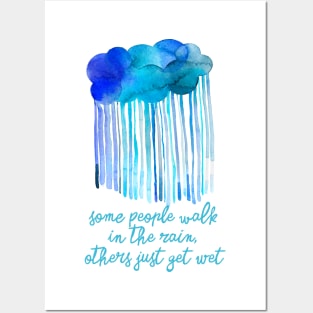 Walk in the rain Cloud Posters and Art